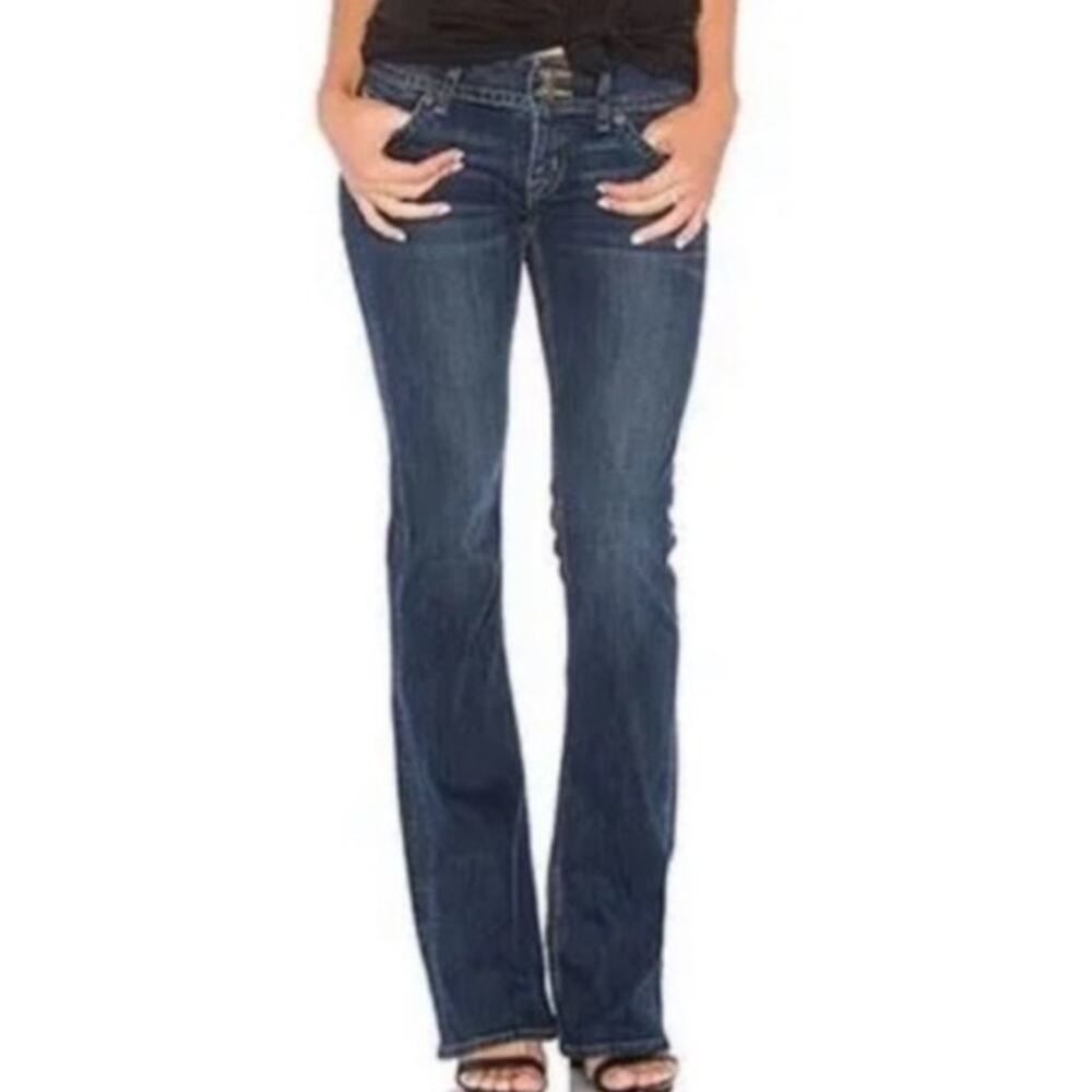 Hudson Signature Low Rise Bootcut Jeans in Dark Wash Size 26‎
